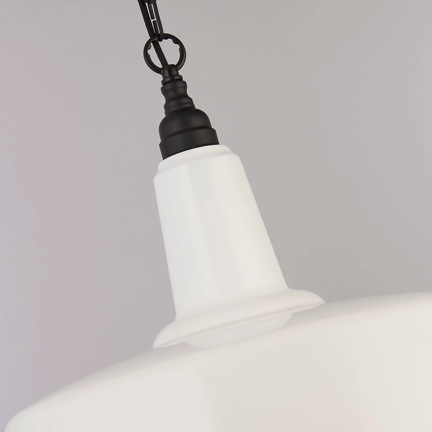 Country Living Farmhouse Pendant Light - White - 46cm Country Living Farmhouse Pendant Light - White - 46cm -Home Lighting Store 12882890 2224860936647397