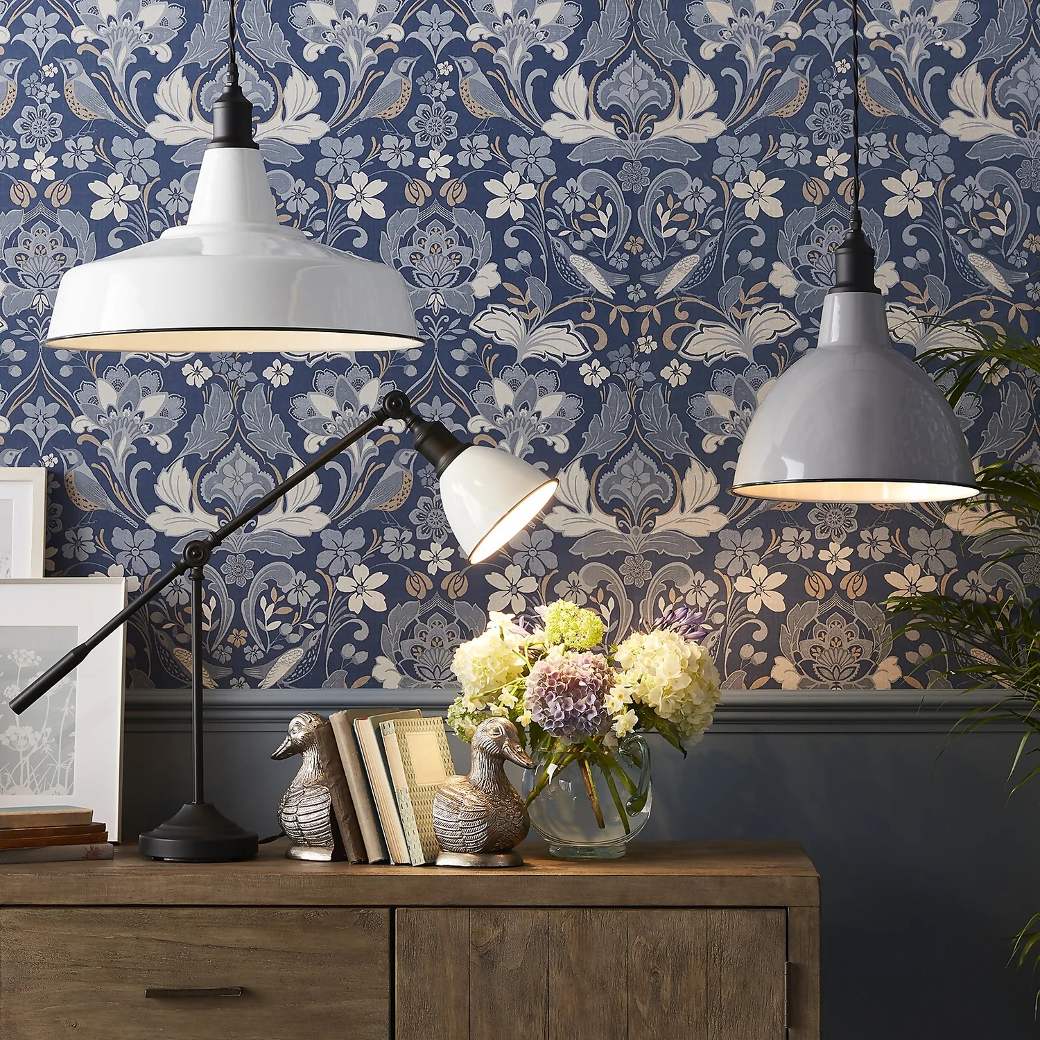 Country Living Farmhouse Pendant Light - White - 46cm Country Living Farmhouse Pendant Light - White - 46cm -Home Lighting Store 12882890 7254860936553149