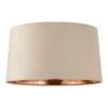 House Beautiful Samet Velvet Drum Shade - Champagne - 45cm -Home Lighting Store 12882898 1404861161933780