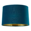 House Beautiful Samet Velvet Drum Shade - Teal - 30cm -Home Lighting Store 12882899 3364861162103904