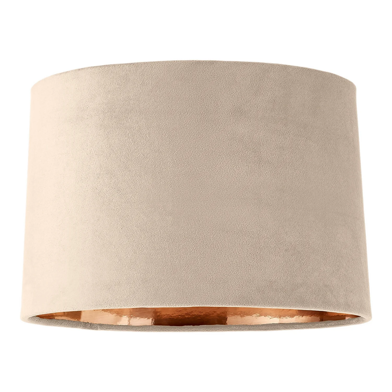 House Beautiful Samet Velvet Drum Shade - Champagne - 30cm House Beautiful Samet Velvet Drum Shade - Champagne - 30cm -Home Lighting Store 12882901 7864861161817566
