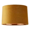 House Beautiful Samet Velvet Drum Shade -Ochre - 30cm -Home Lighting Store 12882902 7014884447587868