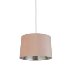 House Beautiful Samet Velvet Drum Shade - Pink - 30cm -Home Lighting Store 12882905 1834861162899426