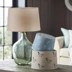 Country Living Annabelle Patterned Cotton Drum Lamp Shade - 25cm -Home Lighting Store 12882915 2004861119709269