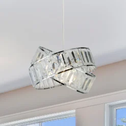 Dita 2 Band Chrome Non-Elec Light Shade -Home Lighting Store 12886903 1854936869483117