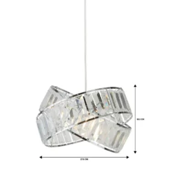 Dita 2 Band Chrome Non-Elec Light Shade -Home Lighting Store 12886903 8474936869513366