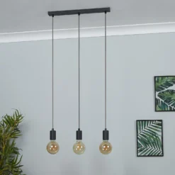 Jay 3 Light Ceiling Fitting - Charcoal -Home Lighting Store 12908187 1365049847590903