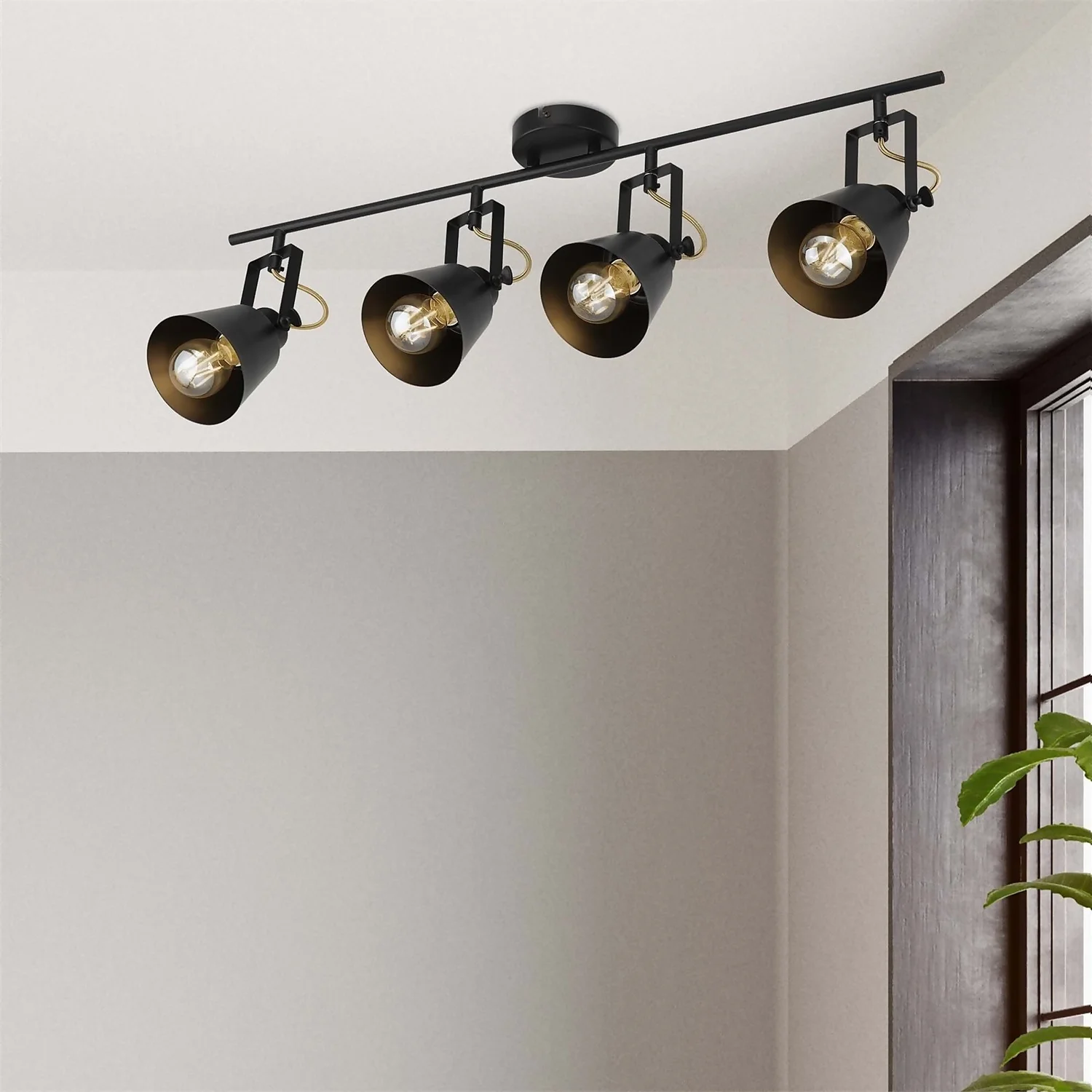 Abigail 4 Lamp Spotlight Bar - Black Abigail 4 Lamp Spotlight Bar - Black -Home Lighting Store 12909853 6114845849453750