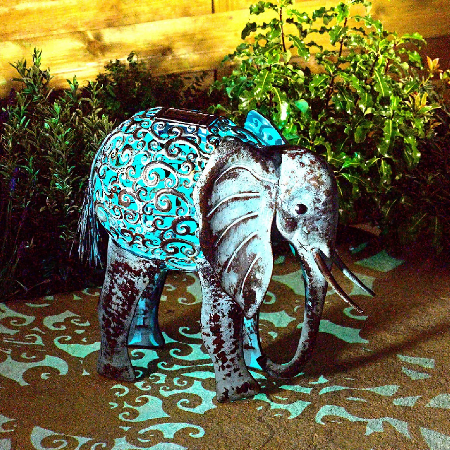Solar Silhouette Elephant - 34x23.5x38cm Solar Silhouette Elephant - 34x23.5x38cm -Home Lighting Store 12912163 1185042102261796