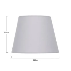 Clyde Grey Taper Shade - 20cm -Home Lighting Store 13139363 1074900551804975