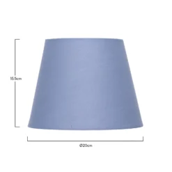 Clyde Blue Taper Shade - 20cm -Home Lighting Store 13139364 3664900551727833