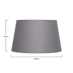 Clyde Charcoal Taper Shade - 30cm -Home Lighting Store 13139367 5764900552374201