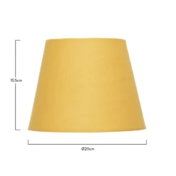 Clyde Ochre Taper Shade - 20cm -Home Lighting Store 13139368 9454900551807492