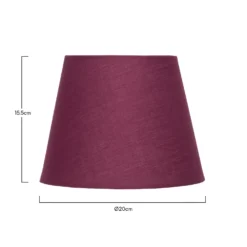 Clyde Plum Taper Shade - 20cm -Home Lighting Store 13139369 7994900551803076