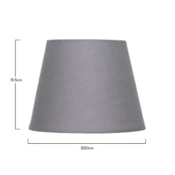 Clyde Charcoal Taper Shade - 20cm -Home Lighting Store 13139370 1144900551781500