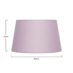 Clyde Mauve Taper Shade - 30cm -Home Lighting Store 13139371 2094900552369179