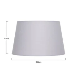 Clyde Grey Taper Shade - 30cm -Home Lighting Store 13139372 1424900552337667