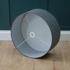 Clyde Charcoal Drum Shade With Diffuser - 45cm -Home Lighting Store 13139382 1384944147993570