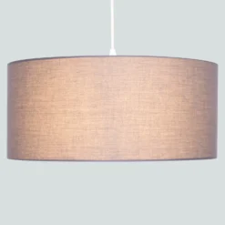 Clyde Charcoal Drum Shade With Diffuser - 45cm -Home Lighting Store 13139382 1464900551312186