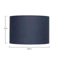 Clyde Navy Drum Shade - 30cm -Home Lighting Store 13139386 1844900552003728