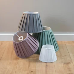 Raye Fig Pleated Taper Silk Shade - 30cm 8 Raye Fig Pleated Taper Silk Shade - 30cm -Home Lighting Store 13139391 1654944148159002