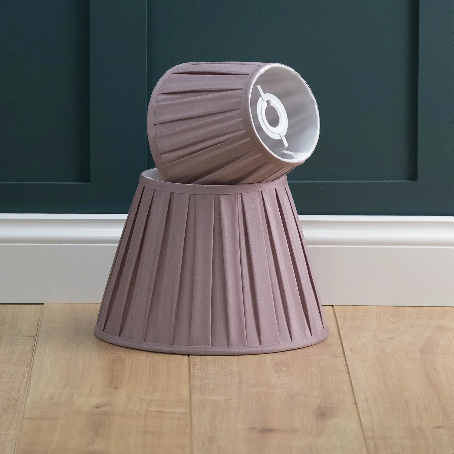 Raye Fig Pleated Taper Silk Shade - 30cm Raye Fig Pleated Taper Silk Shade - 30cm -Home Lighting Store 13139391 4084944148113660