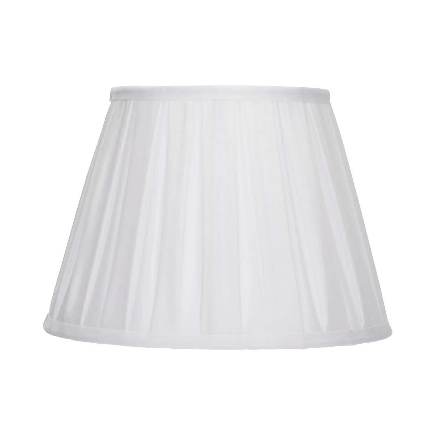 Raye White Pleated Taper Silk Shade - 30cm Raye White Pleated Taper Silk Shade - 30cm -Home Lighting Store 13139392 1644900556615865