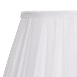 Raye White Pleated Taper Silk Shade - 30cm 5 Raye White Pleated Taper Silk Shade - 30cm -Home Lighting Store 13139392 7014900556786259