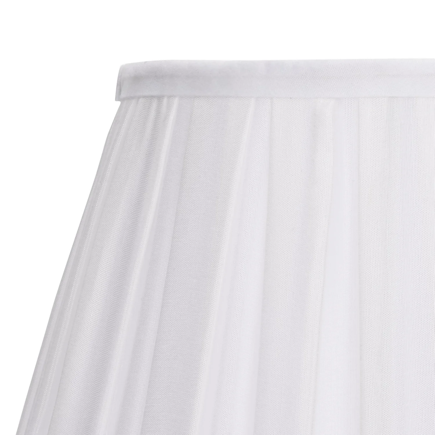 Raye White Pleated Taper Silk Shade - 30cm Raye White Pleated Taper Silk Shade - 30cm -Home Lighting Store 13139392 7014900556786259