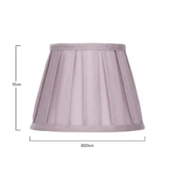 Raye Fig Pleated Taper Silk Shade - 20cm 6 Raye Fig Pleated Taper Silk Shade - 20cm -Home Lighting Store 13139393 1544900556067954