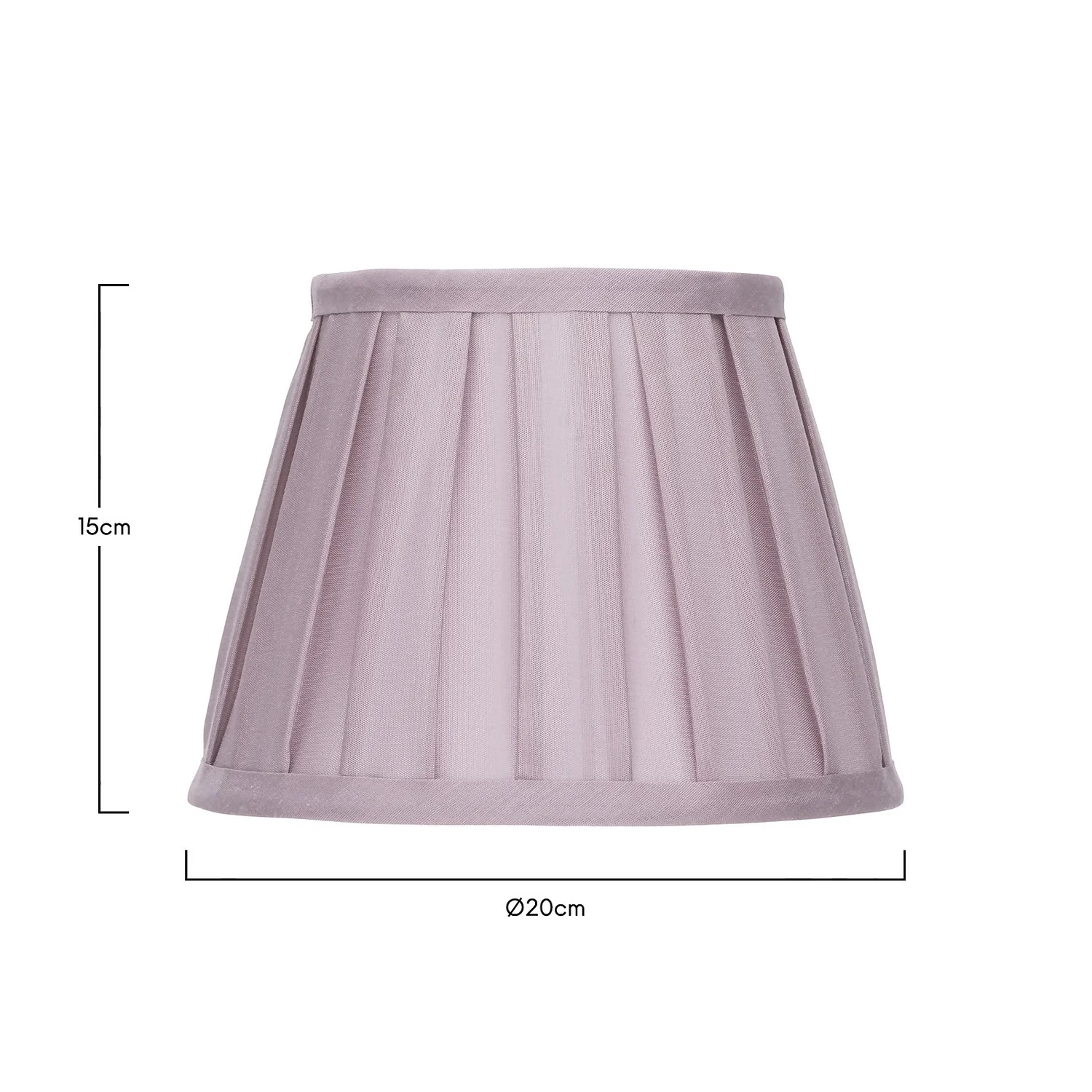 Raye Fig Pleated Taper Silk Shade - 20cm Raye Fig Pleated Taper Silk Shade - 20cm -Home Lighting Store 13139393 1544900556067954