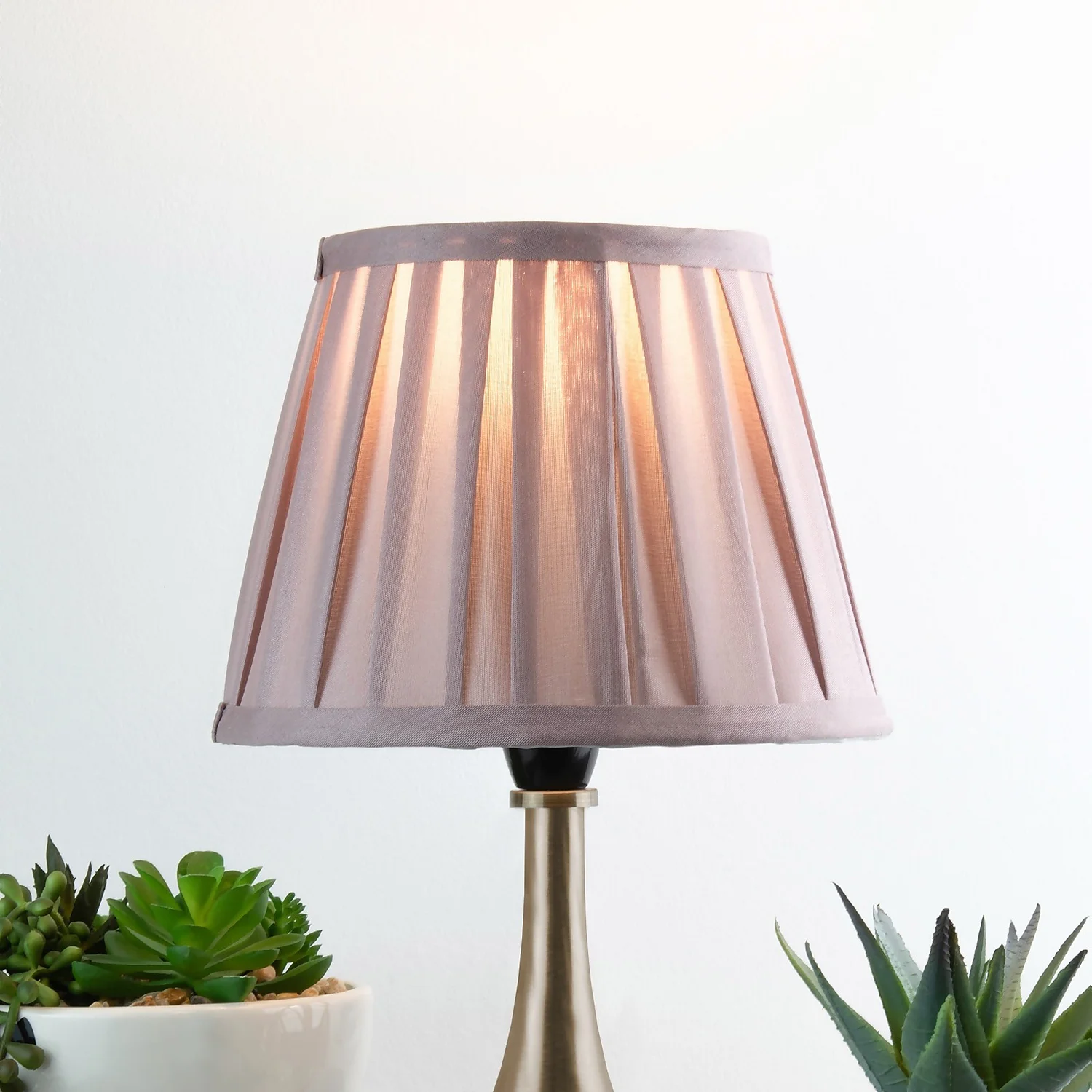 Raye Fig Pleated Taper Silk Shade - 20cm Raye Fig Pleated Taper Silk Shade - 20cm -Home Lighting Store 13139393 2124952636466870