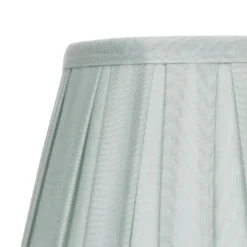 Raye Duck Egg Pleated Taper Silk Shade - 20cm -Home Lighting Store 13139394 1444900556322390