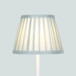 Raye Duck Egg Pleated Taper Silk Shade - 20cm -Home Lighting Store 13139394 7554900556291499