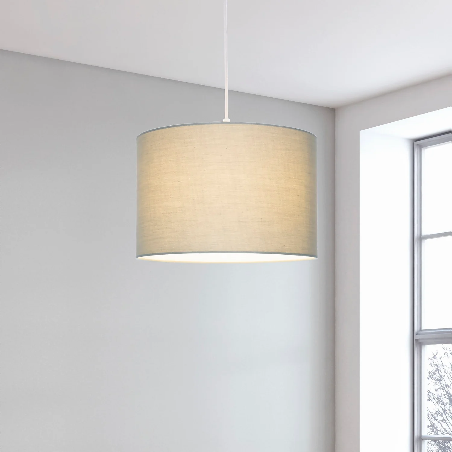 Clyde Sage Drum Shade - 30cm Clyde Sage Drum Shade - 30cm -Home Lighting Store 13139395 1704900551916197