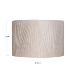 Raye Champagne Drum Pleated Silk Shade - 30cm -Home Lighting Store 13139396 1594900555354710