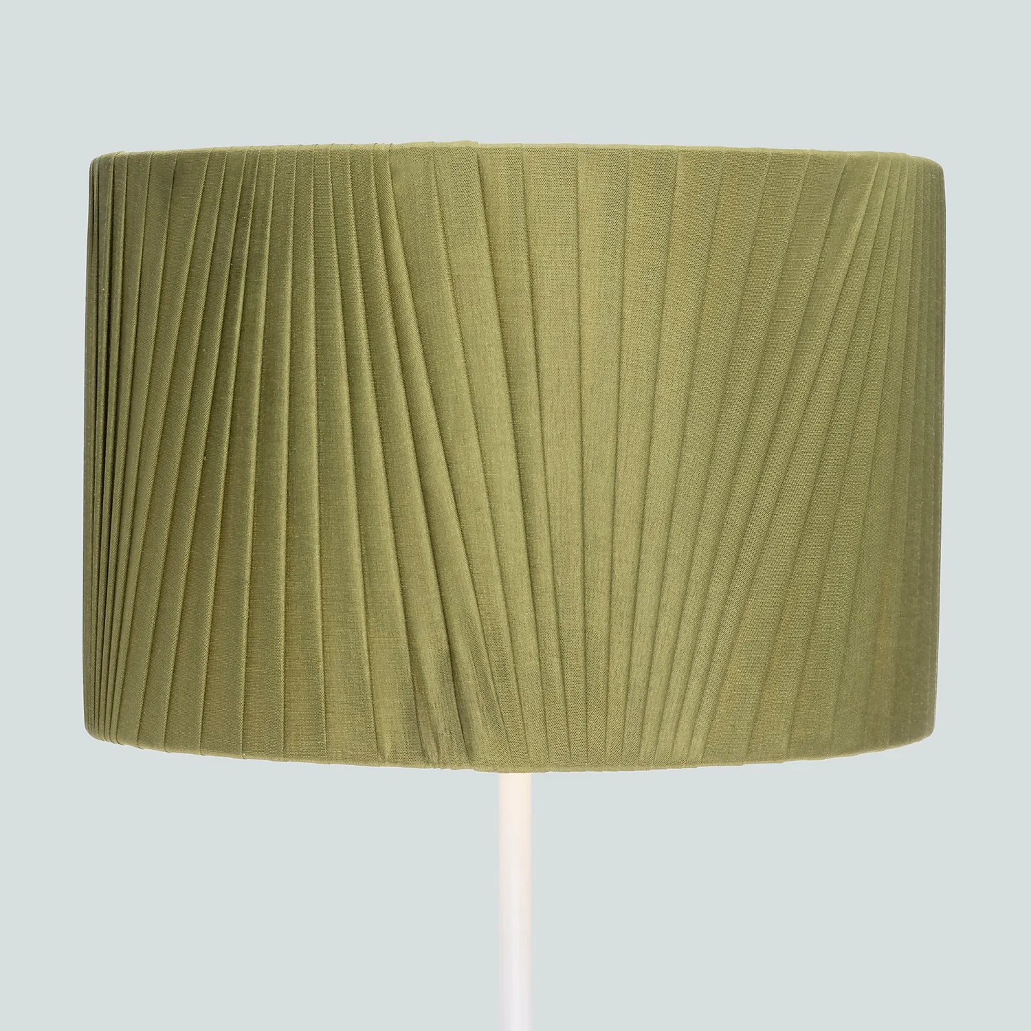 Raye Olive Drum Pleated Silk Shade - 30cm Raye Olive Drum Pleated Silk Shade - 30cm -Home Lighting Store 13139397 5224900555544280