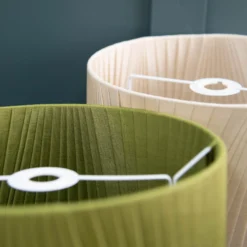Raye Olive Drum Pleated Silk Shade - 30cm 8 Raye Olive Drum Pleated Silk Shade - 30cm -Home Lighting Store 13139397 7524944148160835