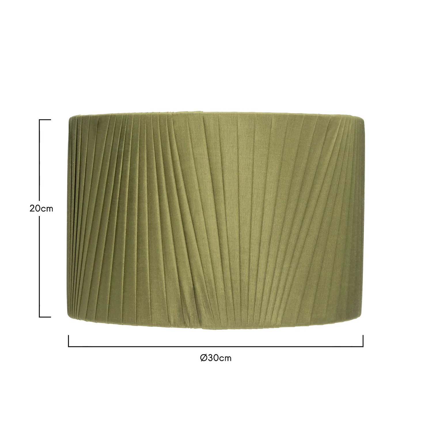 Raye Olive Drum Pleated Silk Shade - 30cm Raye Olive Drum Pleated Silk Shade - 30cm -Home Lighting Store 13139397 8284900555608804
