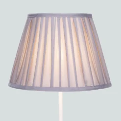 Raye Dove Pleated Taper Silk Shade - 30cm -Home Lighting Store 13139400 1014900556714112