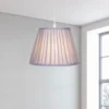 Raye Dove Pleated Taper Silk Shade - 30cm -Home Lighting Store 13139400 2384900556682948