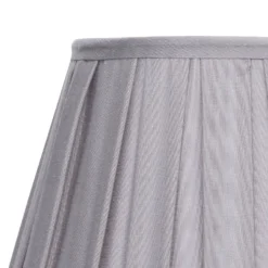 Raye Dove Pleated Taper Silk Shade - 30cm -Home Lighting Store 13139400 6534900556749386