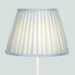 Raye Duck Egg Pleated Taper Silk Shade - 30cm -Home Lighting Store 13139401 1054900556731305