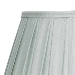 Raye Duck Egg Pleated Taper Silk Shade - 30cm -Home Lighting Store 13139401 3294900556762454