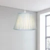 Raye Duck Egg Pleated Taper Silk Shade - 30cm -Home Lighting Store 13139401 9764900556689497