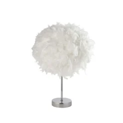 Hattie Feather Table Lamp - White -Home Lighting Store 13157965 1074911166868874