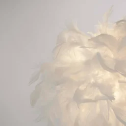 Hattie Feather Table Lamp - White -Home Lighting Store 13157965 5394911166901643