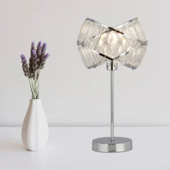 Dita 2 Band Chrome Table Lamp -Home Lighting Store 13157966 5564936869583803