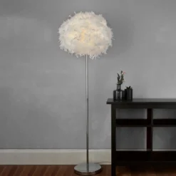 Hattie Feather Floor Lamp - White -Home Lighting Store 13157970 9684958397061995