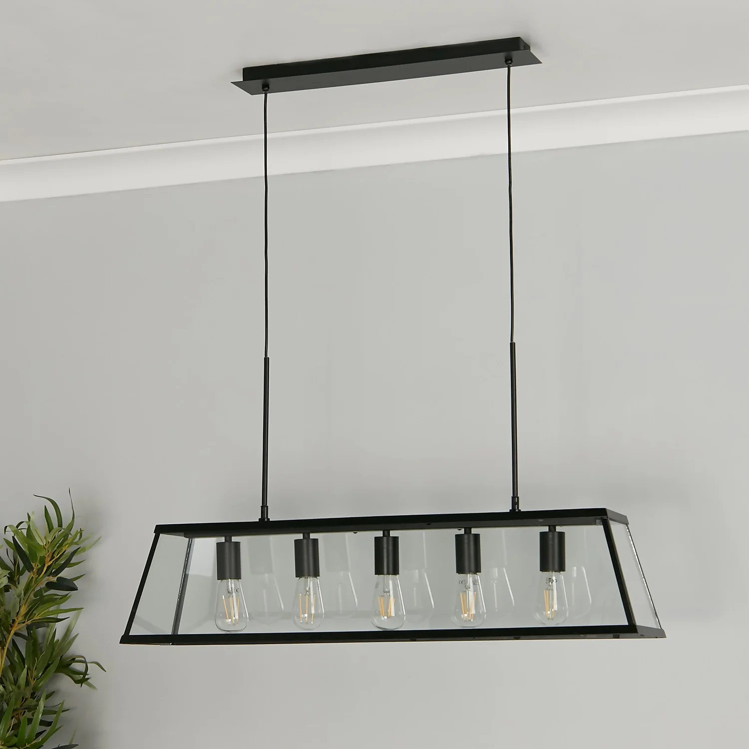 Bellevue 5 Light Industrial Pendant - Black Bellevue 5 Light Industrial Pendant - Black -Home Lighting Store 13157971 1075049847595586